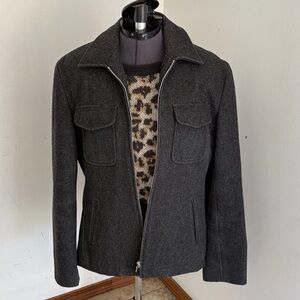 J. Crew Wool-Blend Grey Jacket